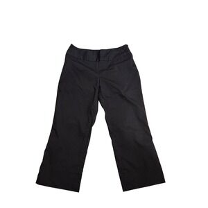 Mossimo Street Black Cropped Wide Leg Dress Pants Career‎ Casual stretch Y2K